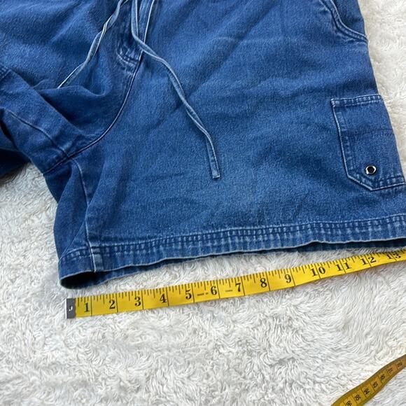 Westbound 100% cotton drawstring waist denim cargo shorts, size 16 - Picture 7 of 9
